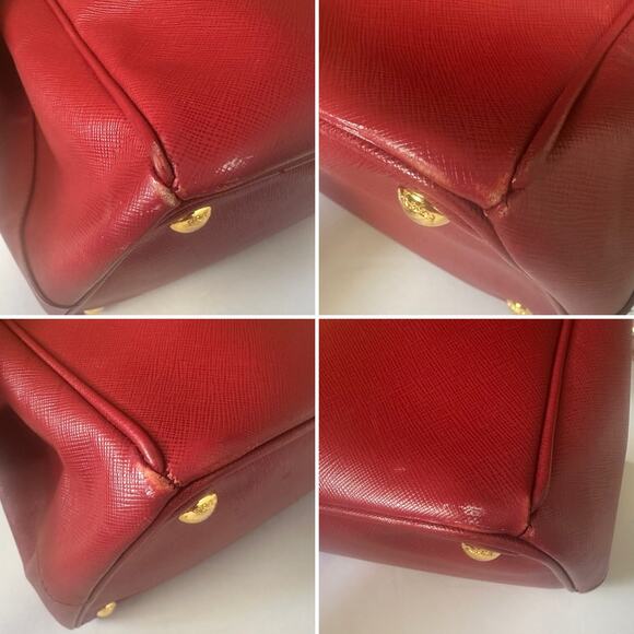 Authentic Prada Saffiano Red Leather Large Tote with Dust Bag - Picture 15 of 15
